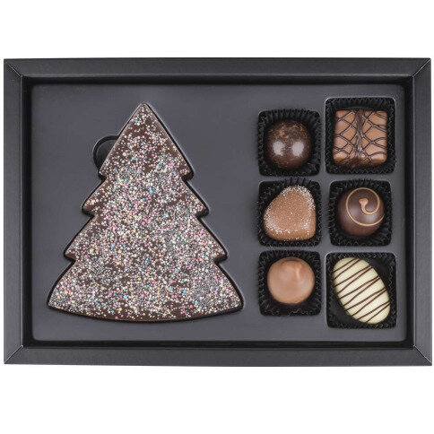 Verslo dovanų idėjos Kalėdoms su šokoladu
