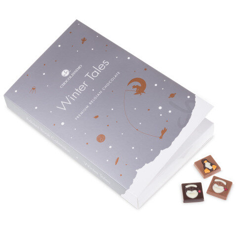 advento kalendorius su šokoladu, saldi verslo dovana