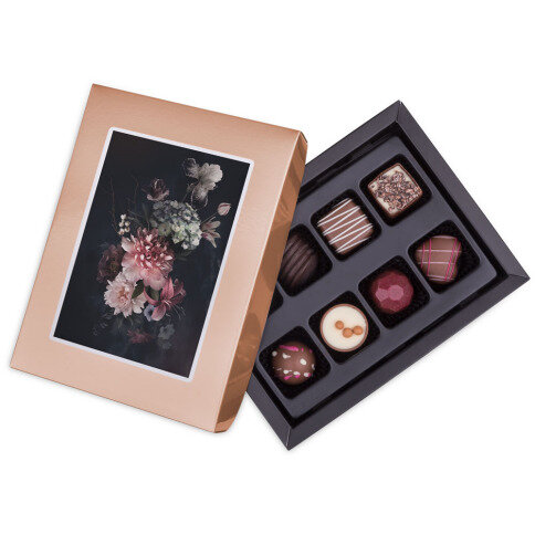 elegantiškas belgiškas šokoladas su nuotrauka, praline su nuotrauka