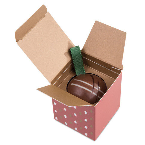 šokoladinis kalėdų eglutės žaisliukas, šokoladinė dovana švenčių proga