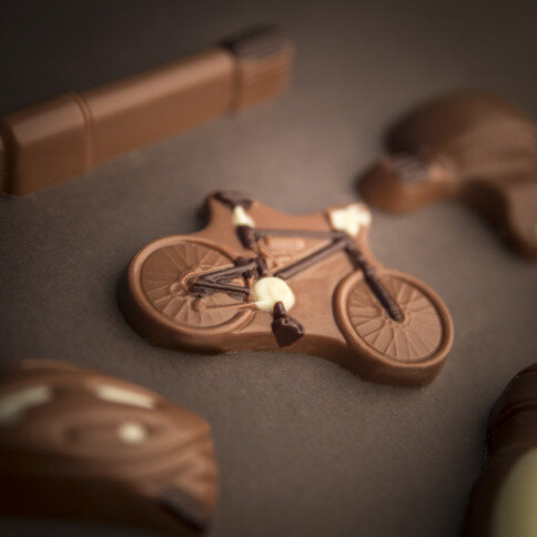 šokoladinis dviratininko rinkinys, šokoladinis dviratis