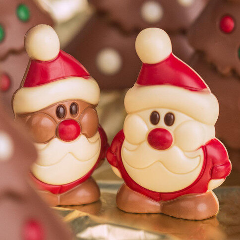 Santa Clause christmas chocolate figurine