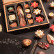 Winter collection with nutty pralines