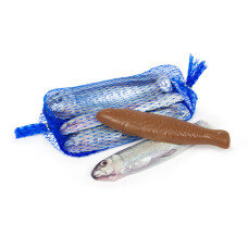 šokoladinės sardinės maišelyje, šokoladinės žuvytės, šokoladinė žuvis