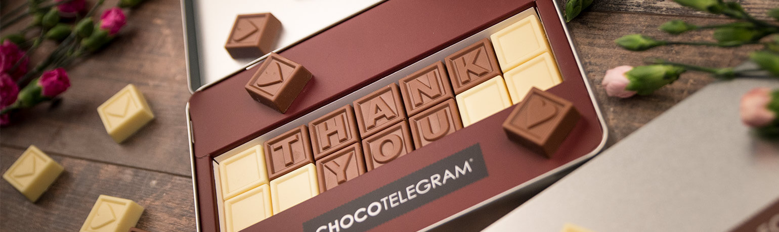 šokoladinė telegrama dovanai